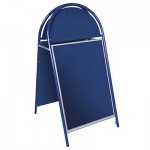 Tubular A-Board With Arched Header - Blue Tubular A-Board With Arched Header - Blue
