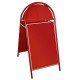 Tubular A-Board With Arched Header Red A2 Tubular A-Board With Arched Header Red A2