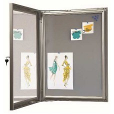 Lockable Case - Grey Felt A4 x 9