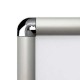 25mm Snap Frames - Round / Silver 30 x 40